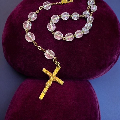 Vintage catholic gold tone - catholic, &