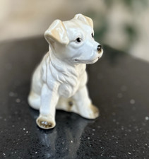 Vintage dog figurine believed to be a Malamute Siberian Husky wolf pup - VGC