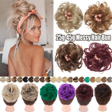 UK Messy Bun Hair Piece Scrunchie Updo Curly Hair Extensions Real Thick As Human