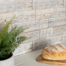 30.5cm x 30.5cm dc fix RUSTIC OAK self adhesive waterproof vinyl wall tiles