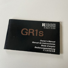Original Ricoh GR1s Users instruction Manual