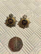 Royal Corps of Transport Officers collar badges with lugs