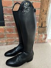 New Petrie Luca Black With Black Top Cuff Long Riding Boots 42