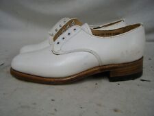 Female British Royal Navy Officers Tropical White Leather Parade Shoes Size 3 #1