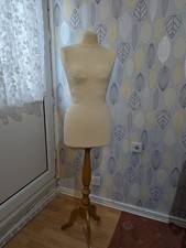 Tailors 10/12 Female Cream Torso Retail Display Dressmakers Model Dummy