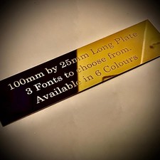 100mm - 25mm Engraving Plate