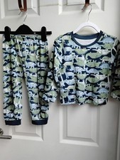 Primark Boys Long Sleeve Top and Bottoms Pj's Set Age 2-3yrs
