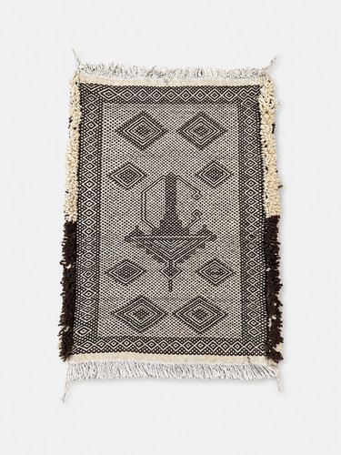 Amazigh fibula rug handwoven - |,