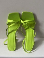 Ladies Lime Green Strappy high