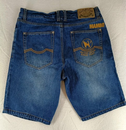 Mambo denim board shorts - denim, mens