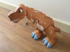 Imaginext Mega T-Rex Motorized Lights Sounds Movement 2011 17 Inch Tall