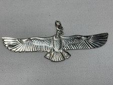 Jewellery Wonderful 925 Sterling Silver Egyptian Style Eagle Pendant, Marked