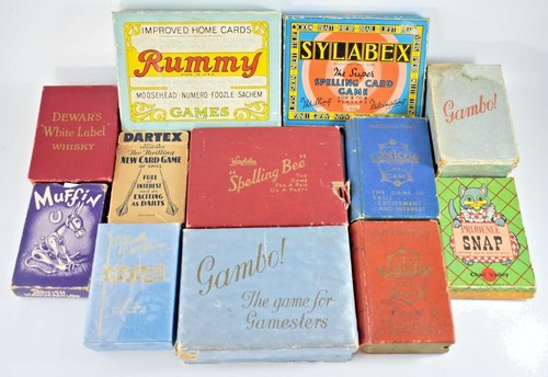 Vintage card games c1930 c1950 - vintage, c1930-c1950
