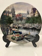 The Canals Of Holland The Flower Canal Amsterdam Limited Edition Collector Plate