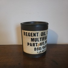 vintage Grease Tin Can Oil