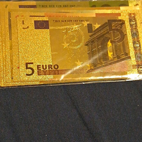 Gold foil novelty euro - foil,