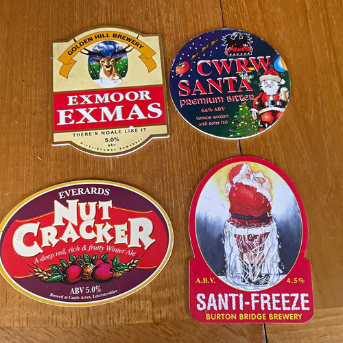 Christmas beer pump clips - beer,