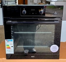 AEG SteamBake BES356010B Electric Steam Oven with SenseCook Food Probe