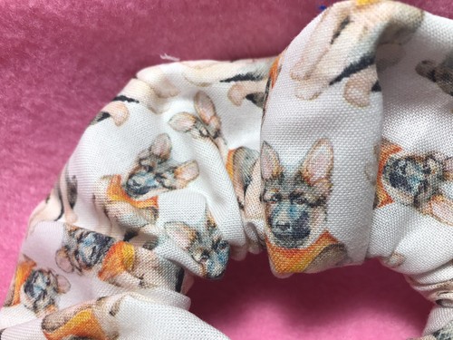 Handmade hair scrunchie - handmade, german