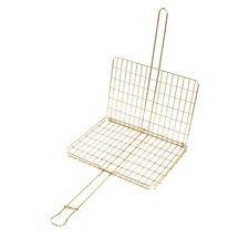 44cm Braai Cooking Grid Electroplated Grill Basket Campfire BBQ Outdoor Barbecue