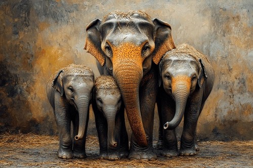 Elephant animal canvas picture - elephant,