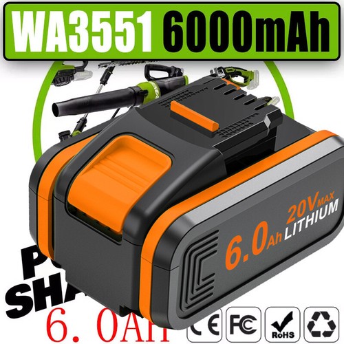 For worx 20v 0ah - worx, 6.0ah