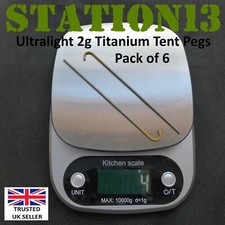 Ultralight Titanium Tent Pegs