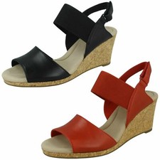 Ladies Clarks Wedged Sandals