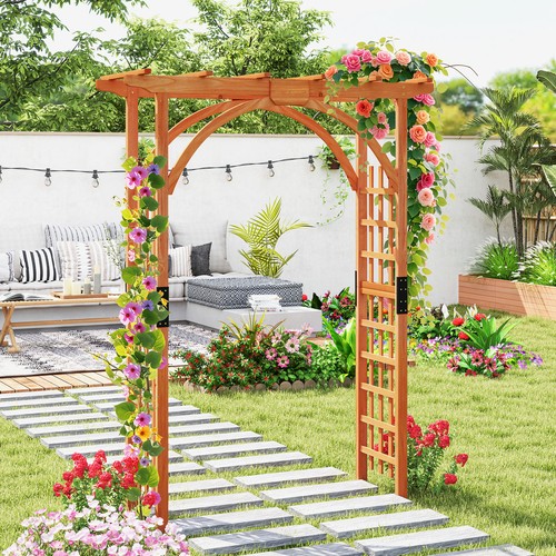 Wooden garden trellis arbor - trellis,