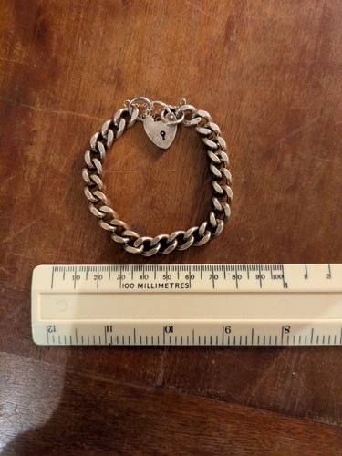Sterling silver charm bracelet - sterling,