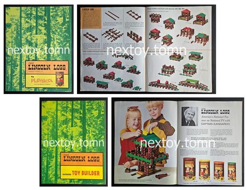 Lincoln logs and wood - logs,