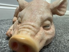 Sleeping Pig Piggy Statue