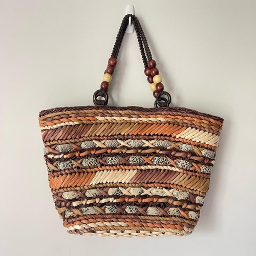 Large woven straw - large, tote