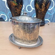 Antique Silver Plated Footed