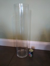 Giant Huge Glass Cylinder Vase Terrarium Florists. 80cm Tall