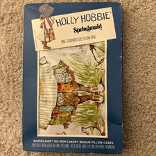 Vintage Springmaid Holly Hobbie Standard Pillow Case Parasol Girls - NEW IN BOX