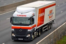 Truck Photo 12x8 - Mercedes Benz Actros - Turners of Soham - AY16 LWS