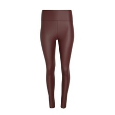 Leggings Leather Look PU Ladies Girls Stretch Trousers Faux Pants Womens NEW