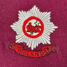 West Midlands Fire Service Cricket Club 1978 Embroidered Blazer Badge Sample