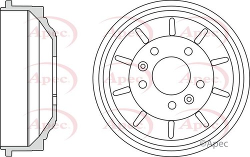 Apec brake drum high - drum,