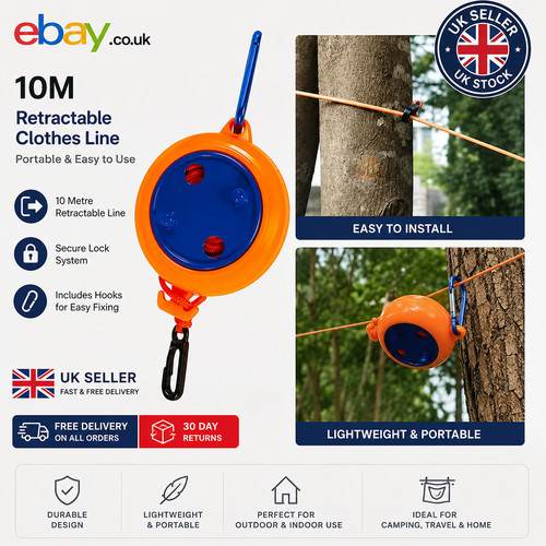 Travel camping washing line - travel,