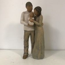 We Are Three  Demdaco Willow Tree Sue Lordi 2000 9" Family Mother Father Baby