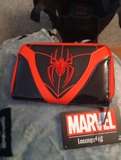 Loungefly Marvel Spider-man Miles Morales Cosplay Zip Around Wallet Purse