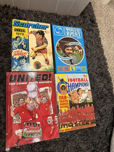Vintage annuals football - vintage, sport