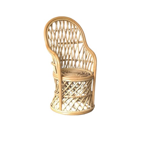 Rattan chair with curved - rattan,