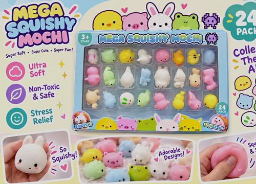 Mega squishy mochi - mega, minis