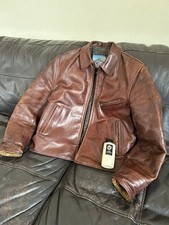 Aero Leather Half Belt Jacket