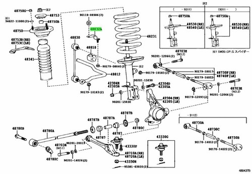 Genuine toyota rear - genuine, stabilizer