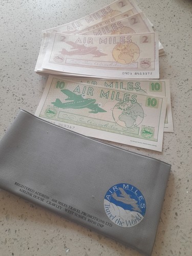 Vintage paper air miles - vintage,