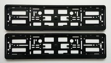 2x Black  Number Plate